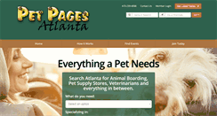 Desktop Screenshot of petpagesatlanta.com